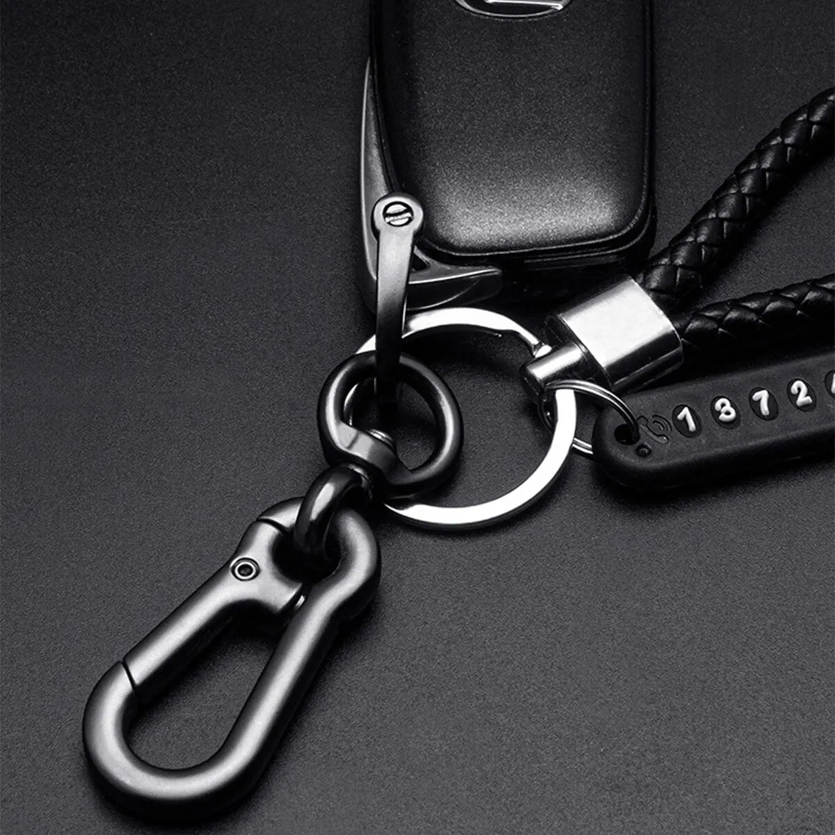 Pendant Keychain with Mobile Phone Number Plate for Anti-loss