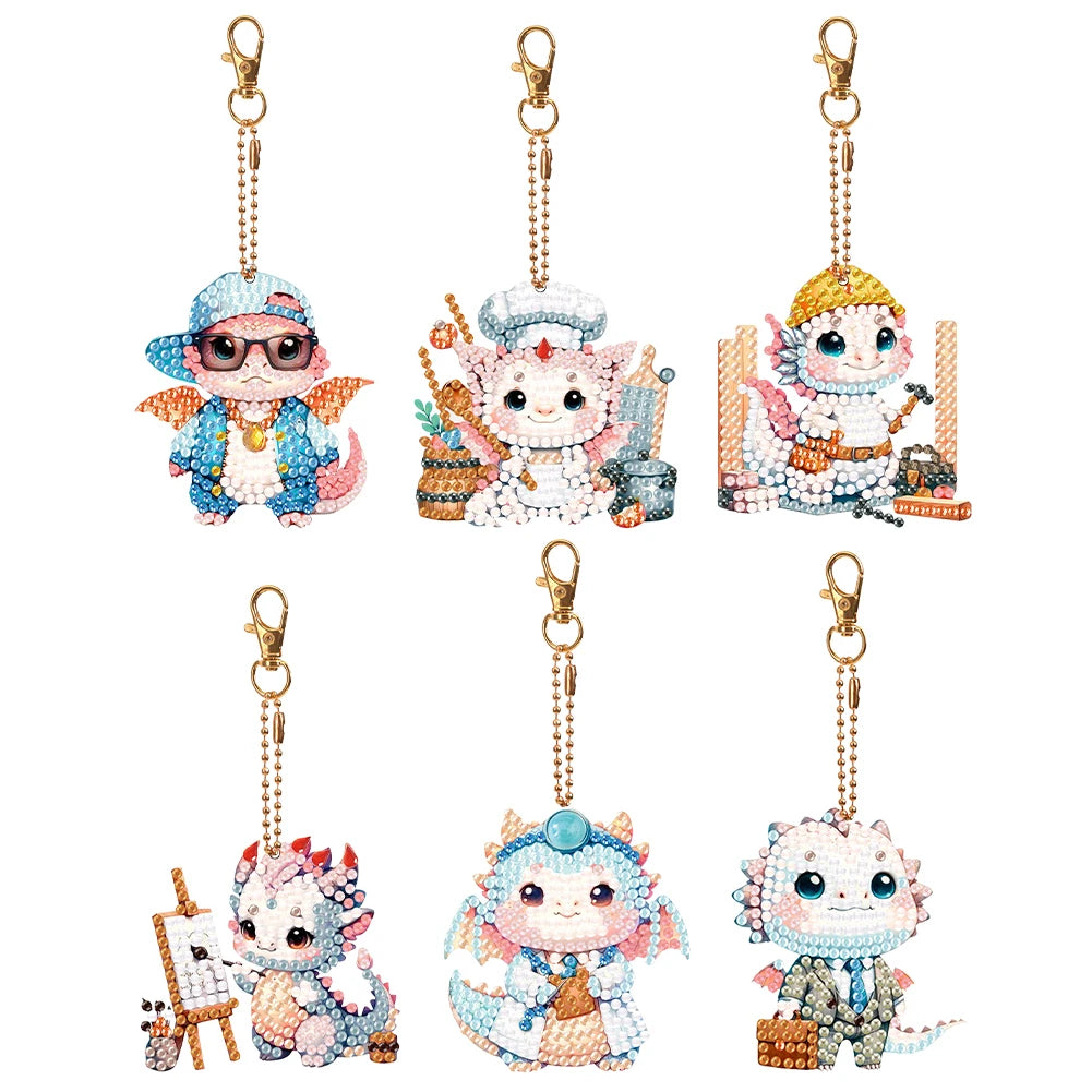 5D Diamond Painting Keychains