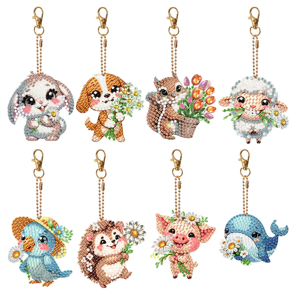 5D Diamond Painting Keychains