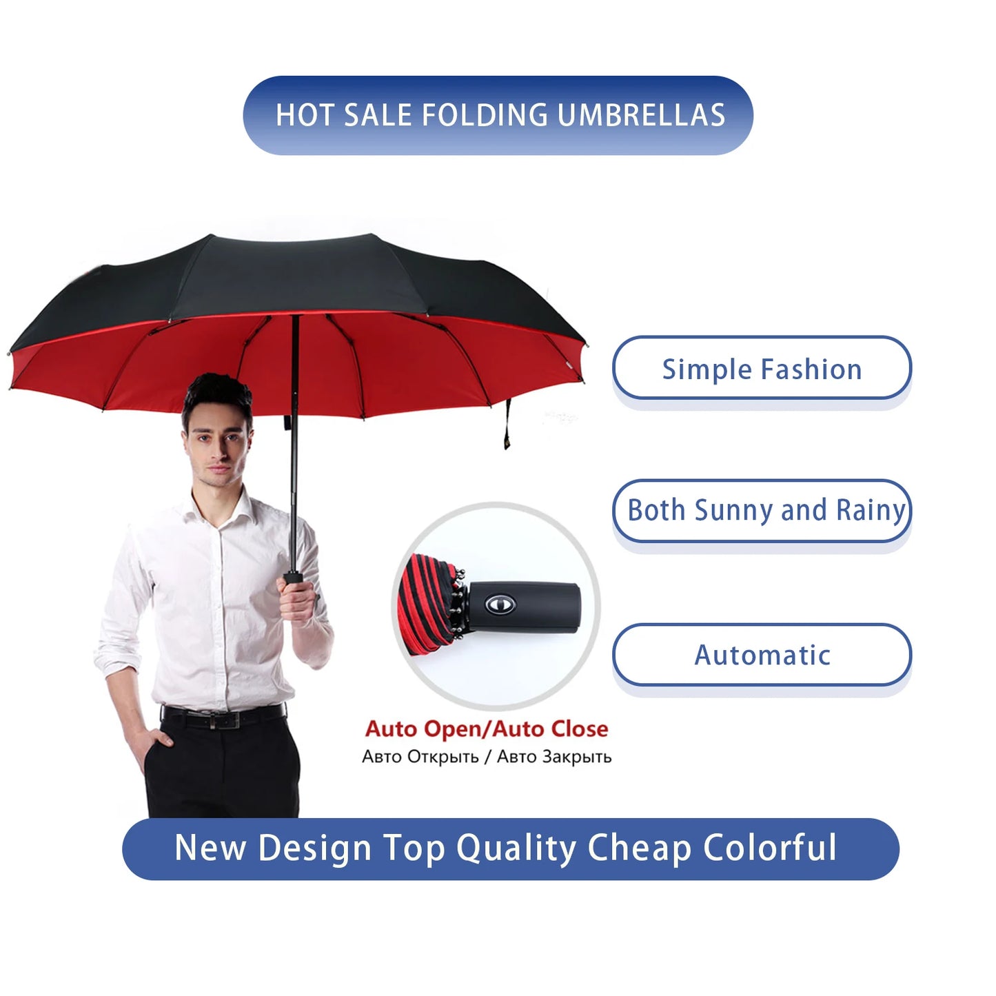 Windproof Double-Layer Fully Automatic Umbrella