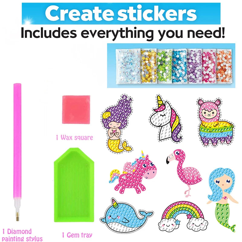 Create Big Gem Diamond Painting Sticker Kit
