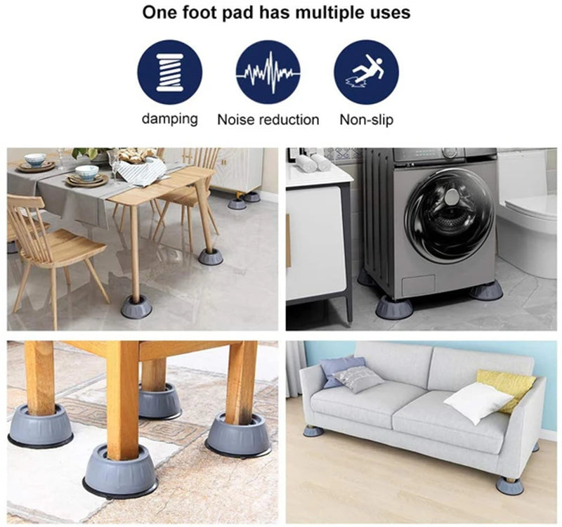 4 Pcs Rubber Anti Vibration Feet