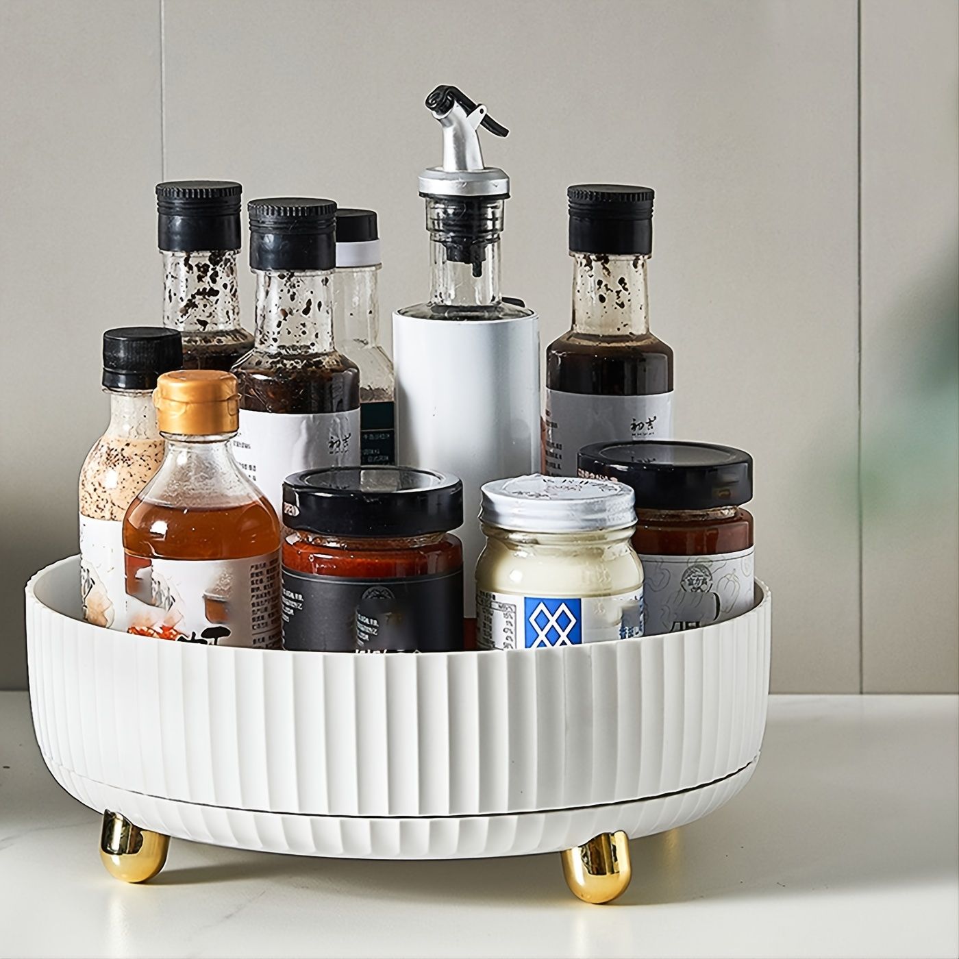 Rotatable Multi-Functional Spice Rack