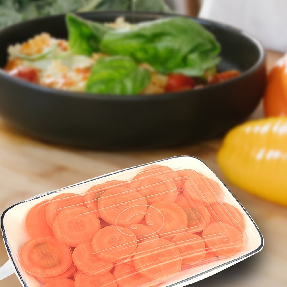 6pcs Rectangular Silicone Fresh-keeping Lid; Eco-friendly Reusable Food Covers For Bowls; Cups; Cans; Fit Different Sizes & Shapes Of Container; Dishwasher & Freezer Safe
