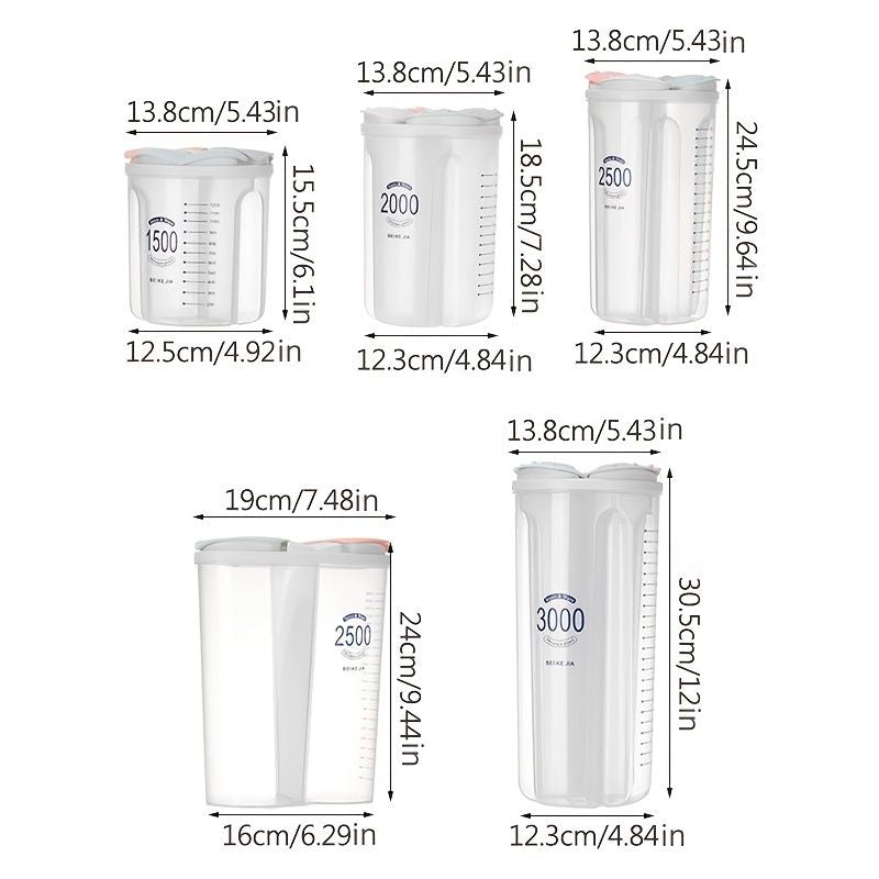 1 Pc Food Storage Box; Sealed Storage Container BPA Free Plastic Cereal Dispenser; Large Kitchen Storage Container With Lid And Compartment For Cereals