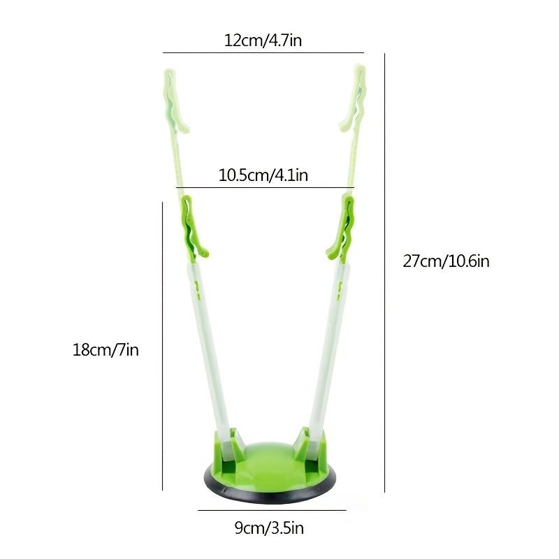 1pc Food Storage Bag Holder; Adjustable Food Prep Bag Holder; Non-Slip Base For Plastic Freezer Bags; Pour Leftovers; Snacks And Meal Prep Ingredients; Prevent Spills