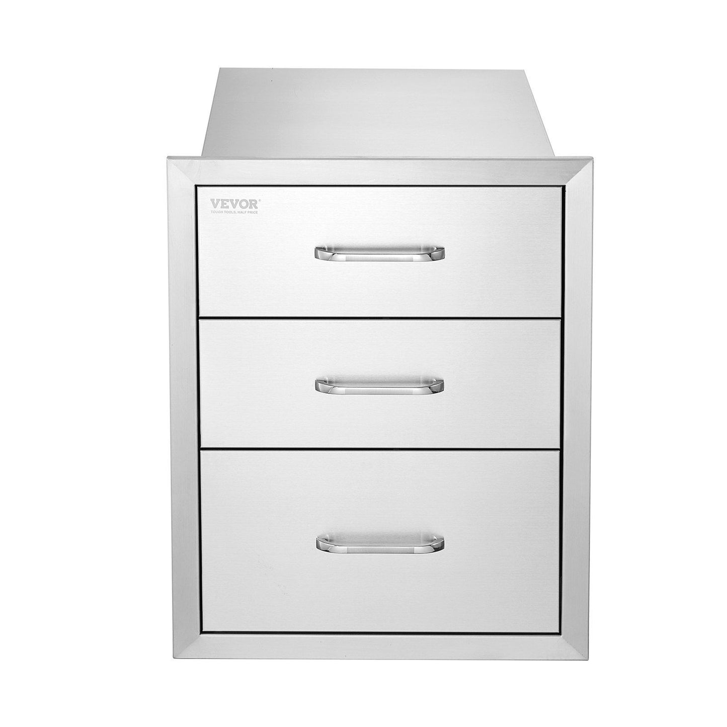 3-Tier Stainless Steel Outdoor Kitchen Drawer