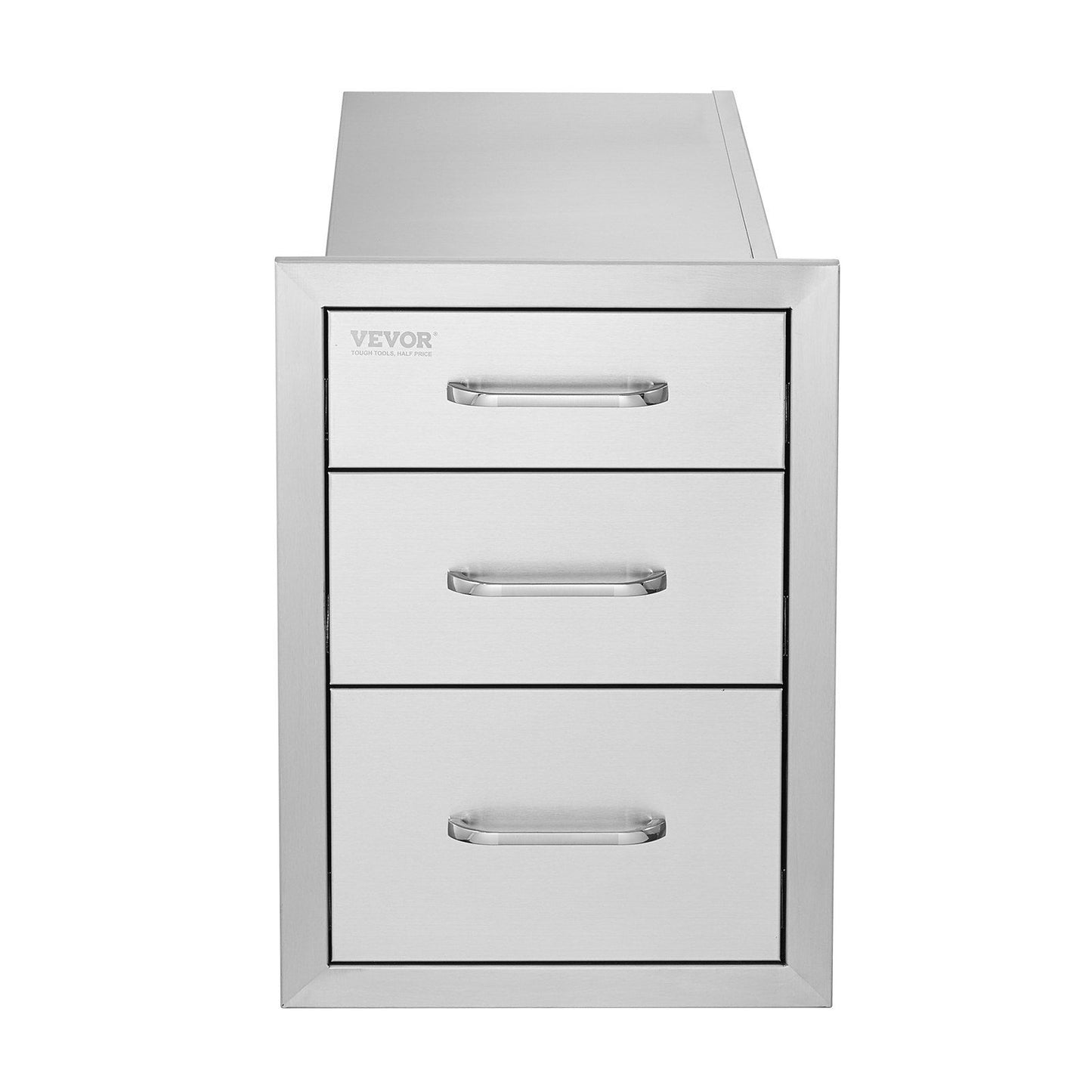 3-Tier Outdoor Kitchen Drawer – Stainless Steel