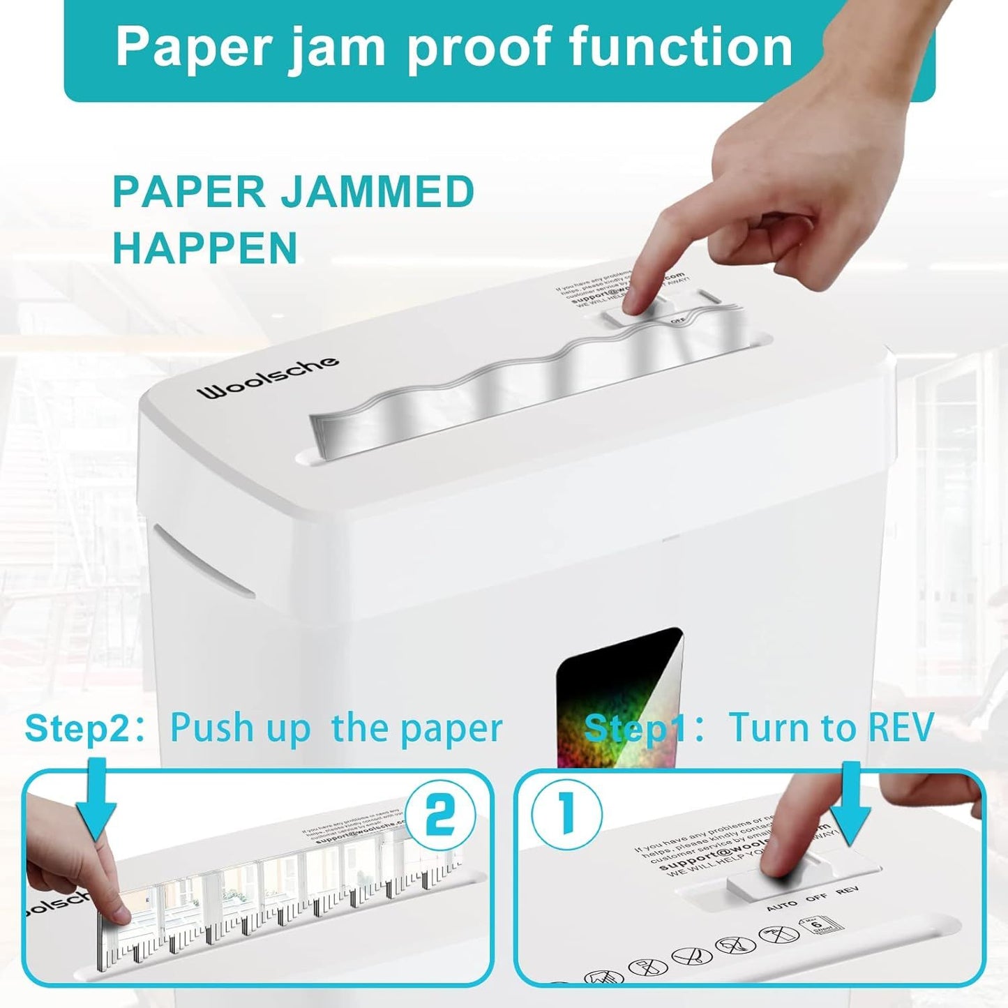 Paper Shredder, P-5 Security Level, Micro Cut Shredder for Home Office