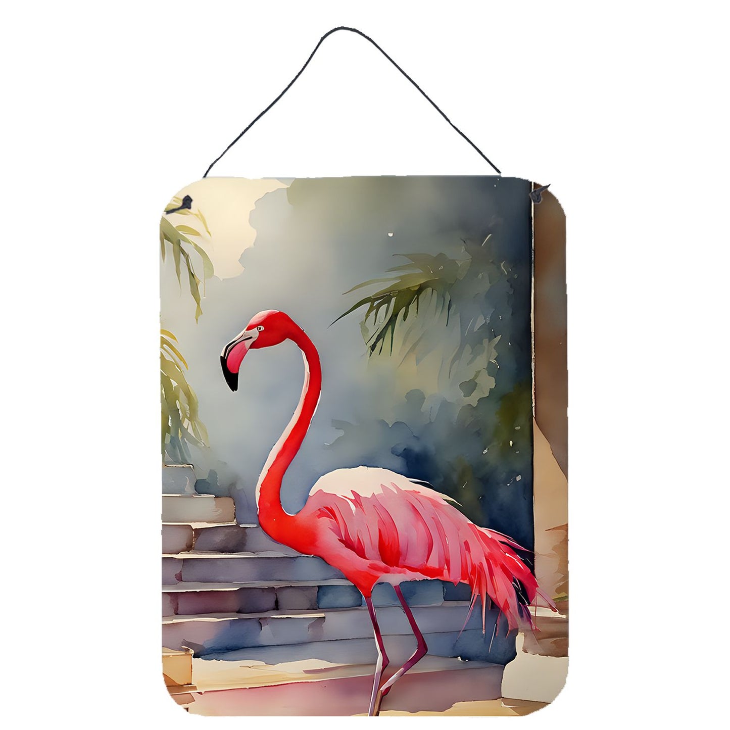 NEW Flamingo - Caroline's Treasures 12x16 Wall or Door Hanging Aluminum Prints