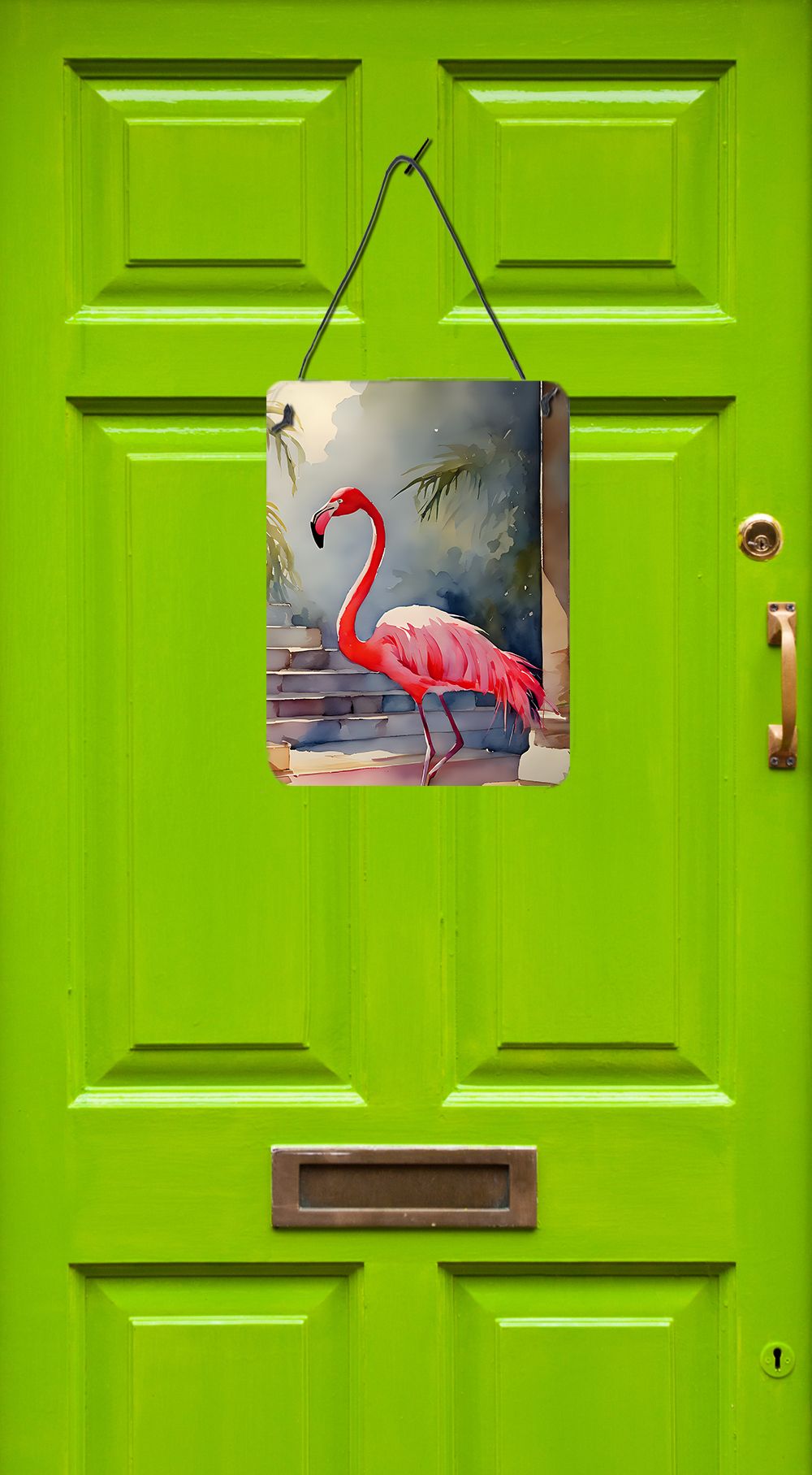 NEW Flamingo - Caroline's Treasures 12x16 Wall or Door Hanging Aluminum Prints