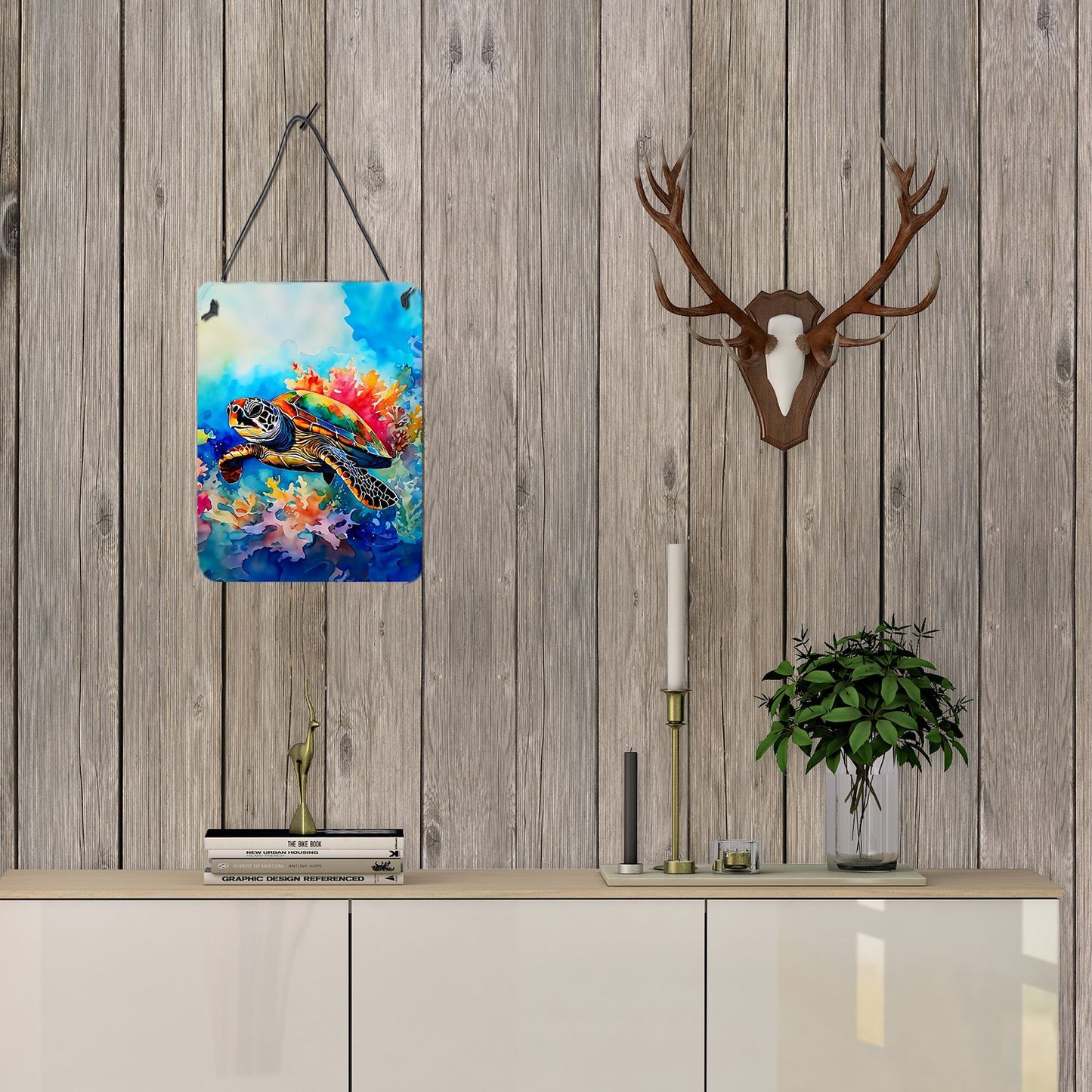 NEW Loggerhead Sea Turtle - Caroline's Treasures 12x16 Wall or Door Hanging Aluminum Prints