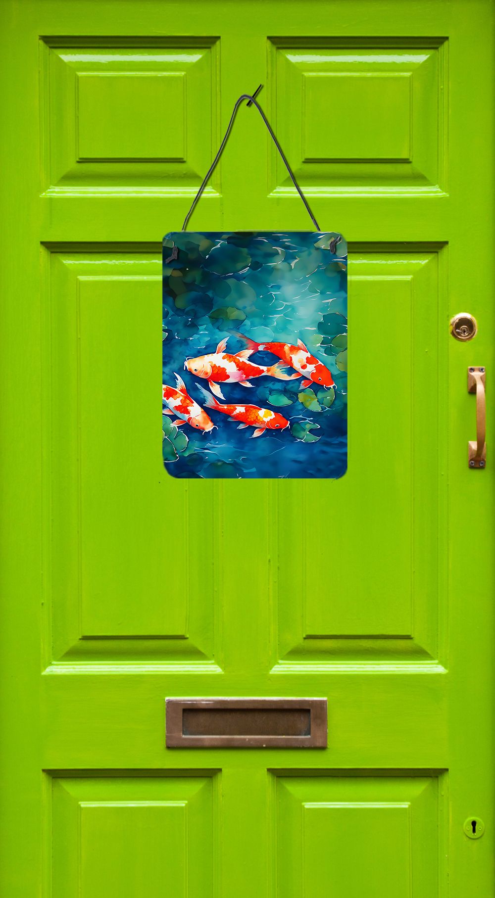 Caroline's Treasures 12x16 Wall or Door Hanging Aluminum Print – Koi Fish Artwork