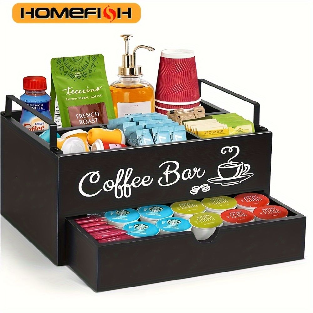 Rustic Wooden Snack Bar Tray – Stylish & Functional Food Storage