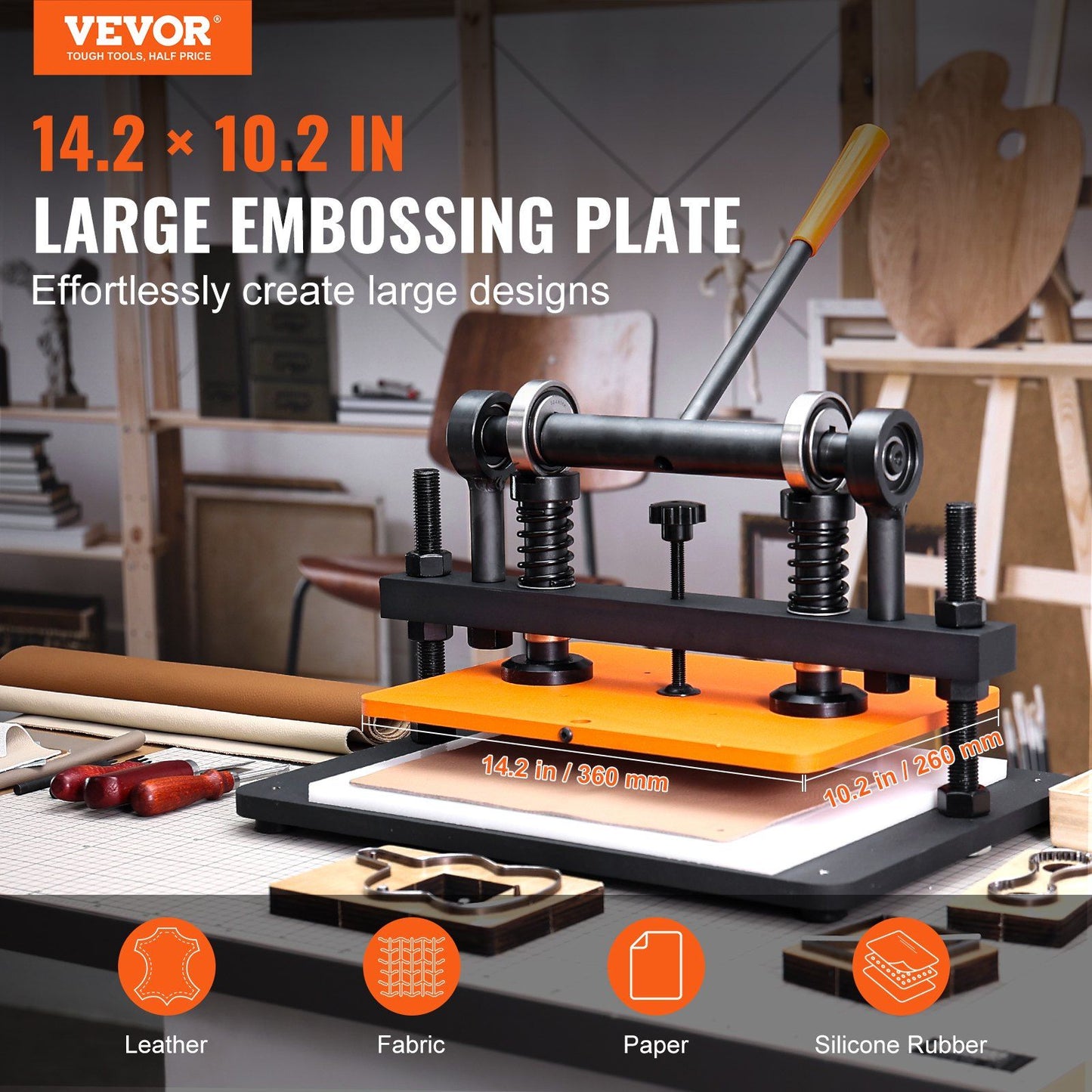 Leather Cutting Machine with 3306 lbs Load Capacity