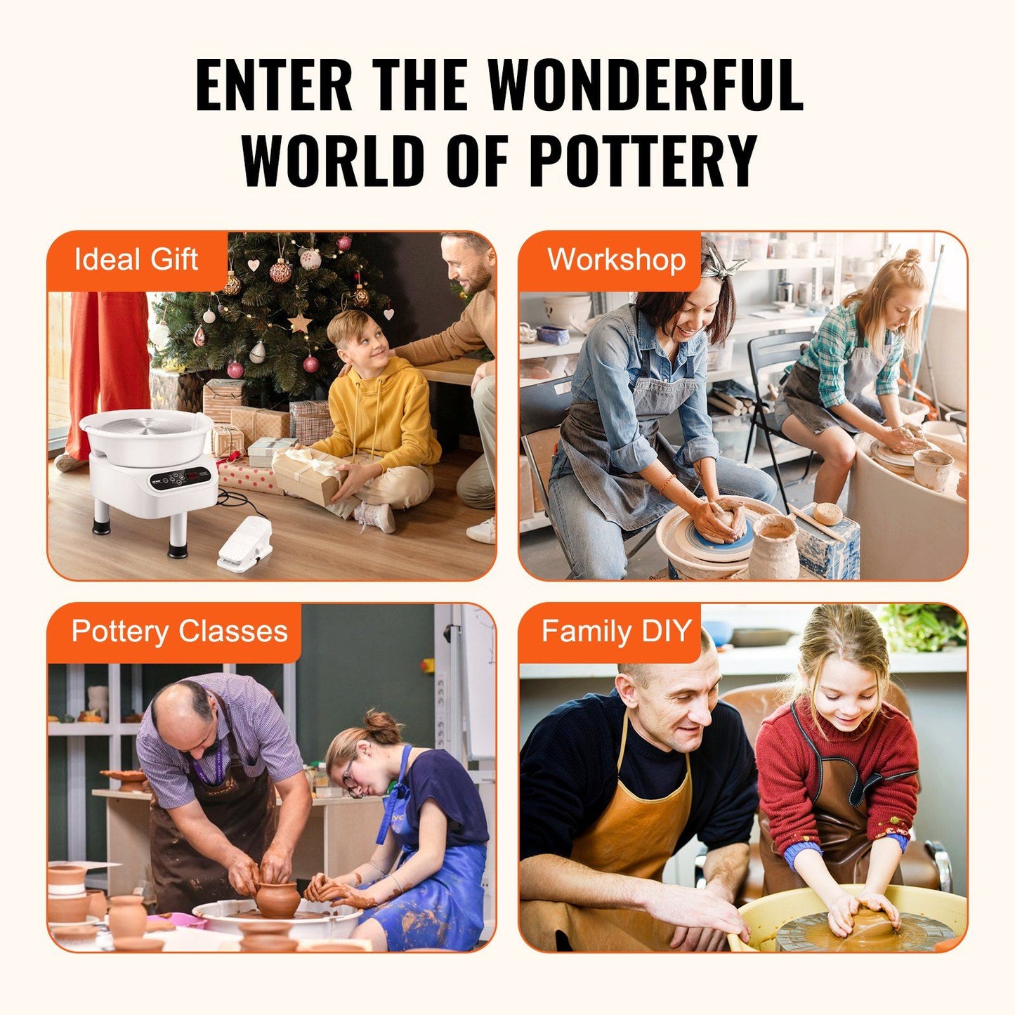 Professional Pottery Wheel Machine β Smooth, Quiet Precise Control