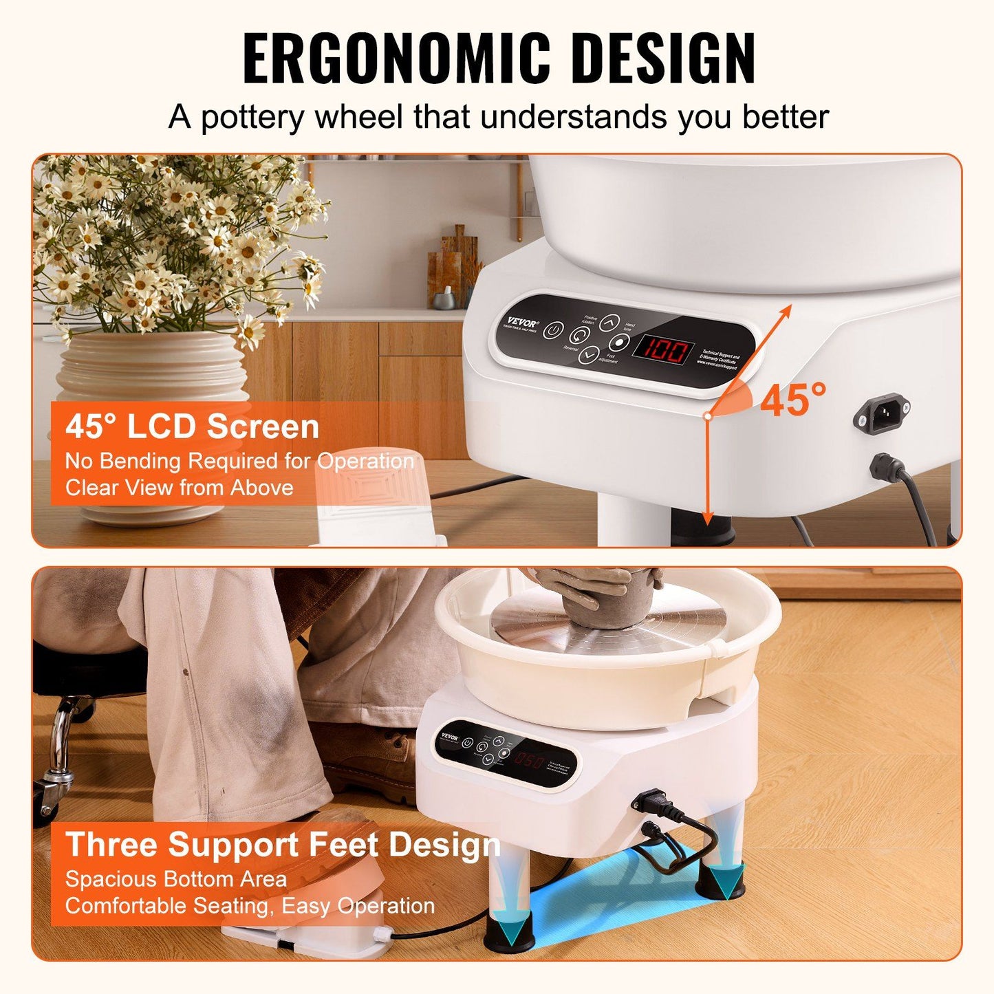 Professional Pottery Wheel Machine β Smooth, Quiet Precise Control