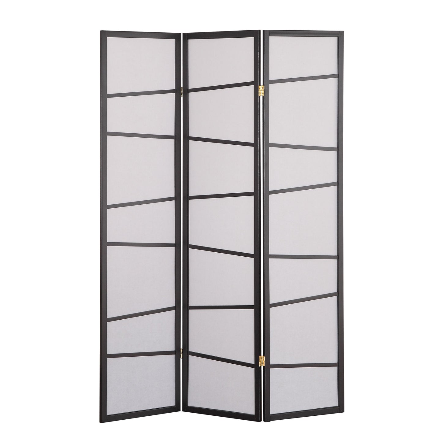 3-Panel Screen Room Divider, Black
