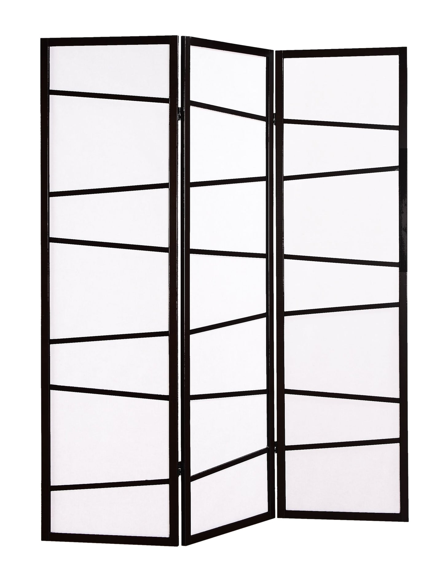 3-Panel Screen Room Divider, Black