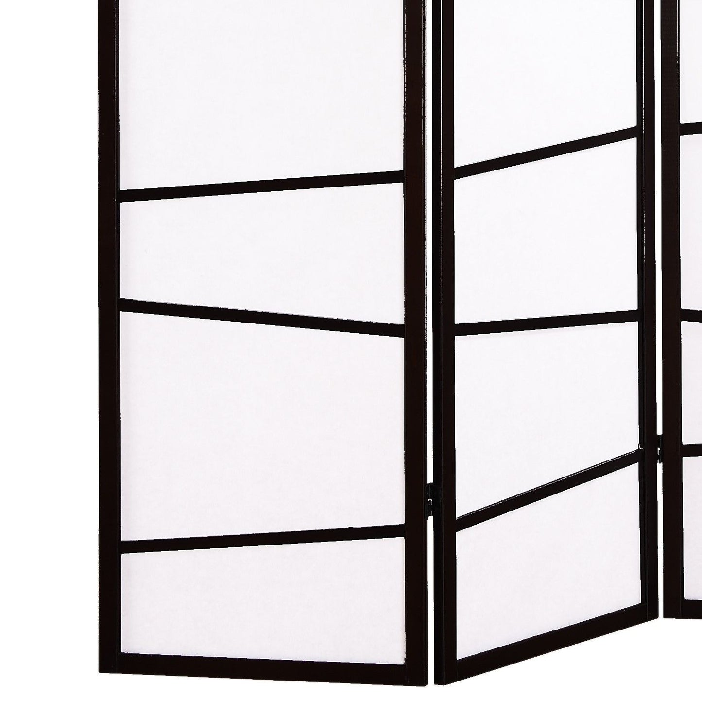 3-Panel Screen Room Divider, Black