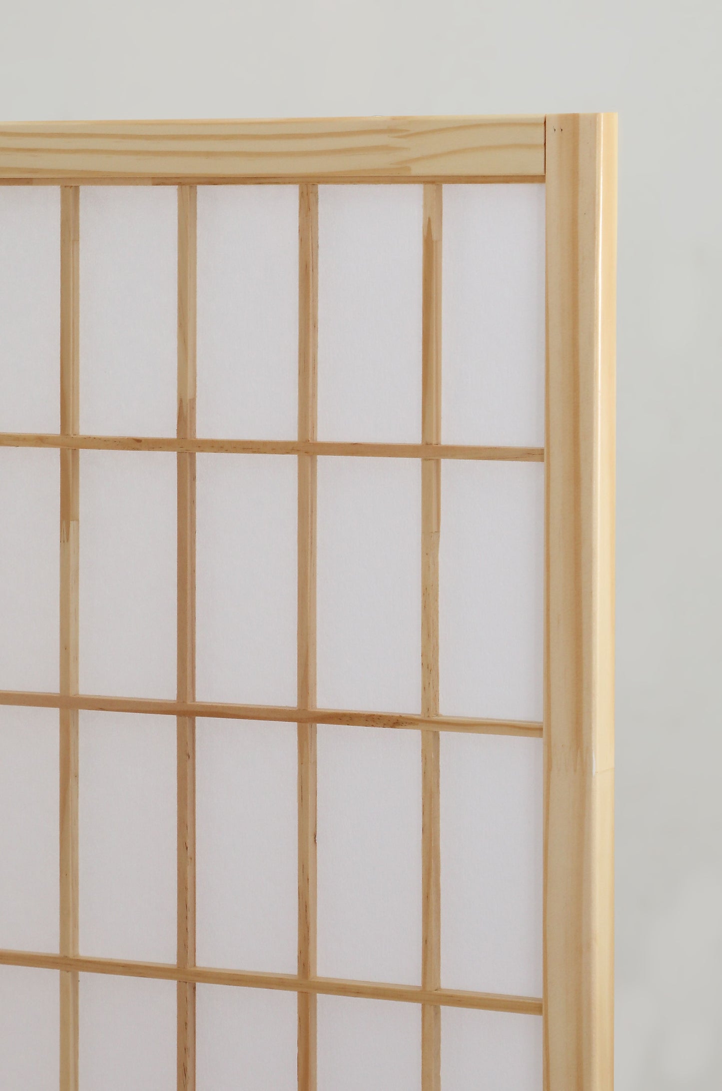 4 Panel Oriental Shoji Screen / Room Divider, Natural