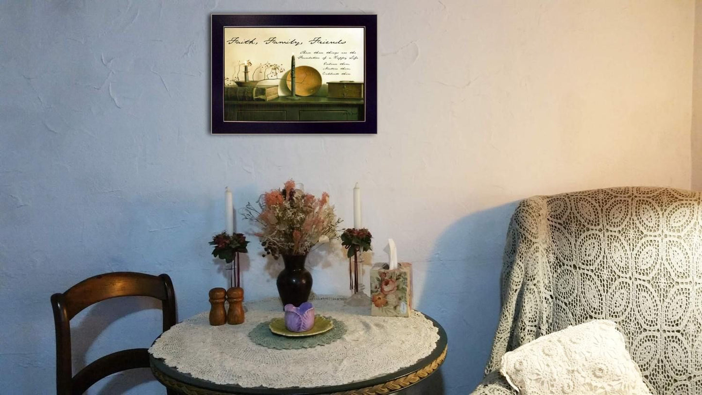 "Faith, Family and Friends" By Billy Jacobs, Printed Wall Art