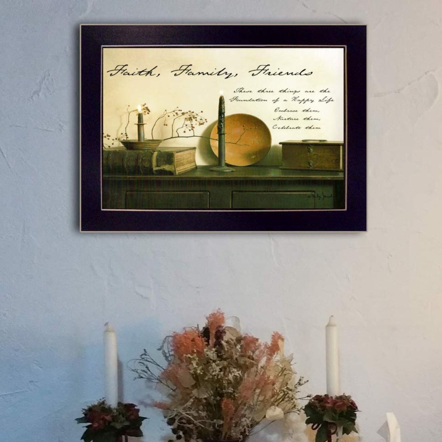 "Faith, Family and Friends" By Billy Jacobs, Printed Wall Art