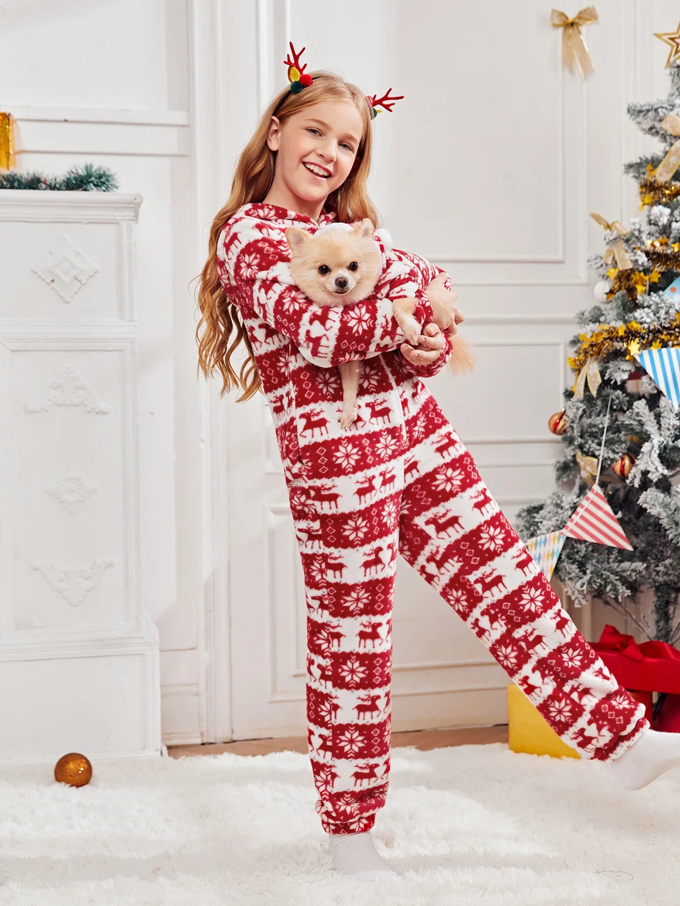 Winter Dog Jumpsuit Pet Pajamas