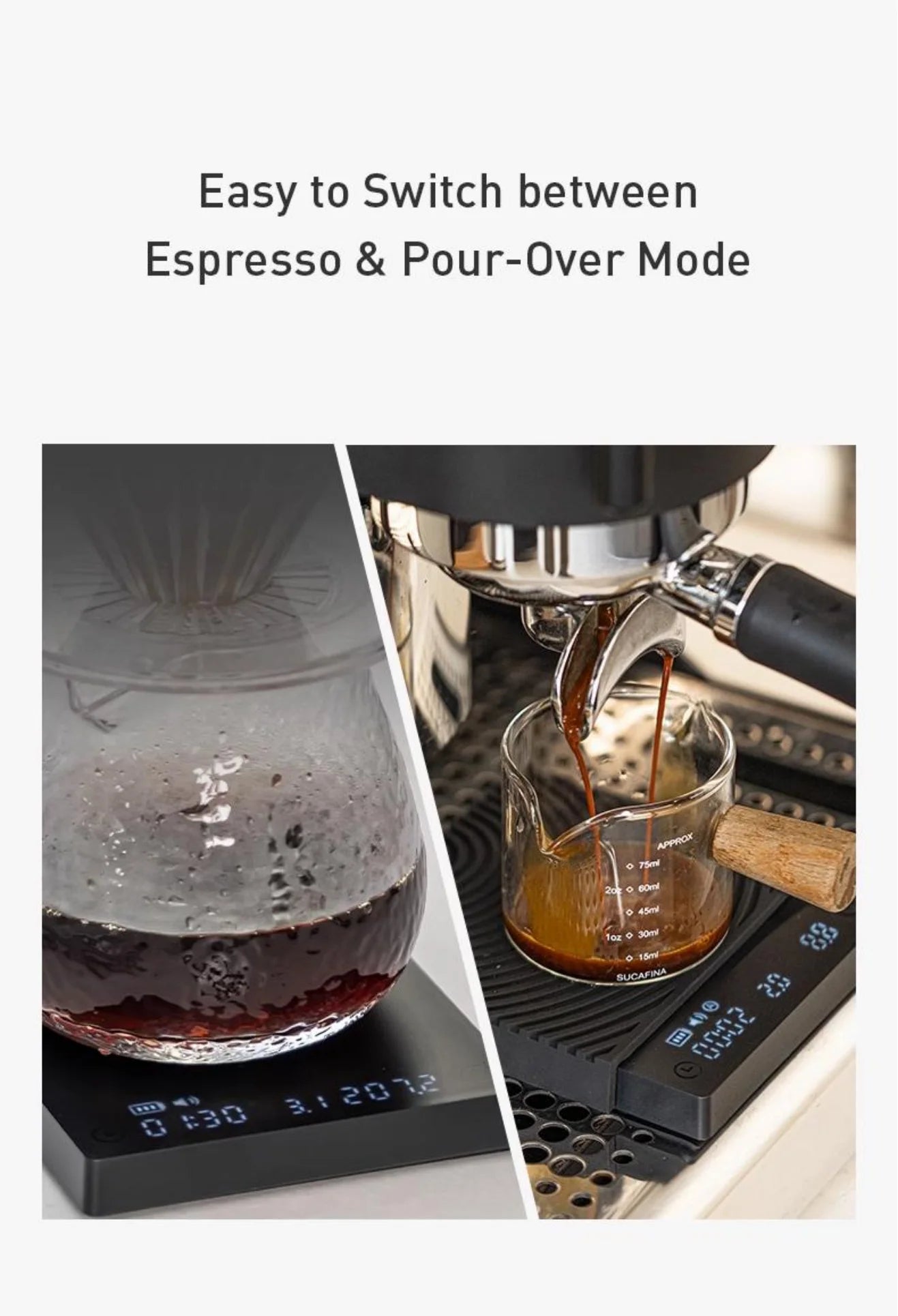 Black Mirror Mini New Espresso Coffee Scale