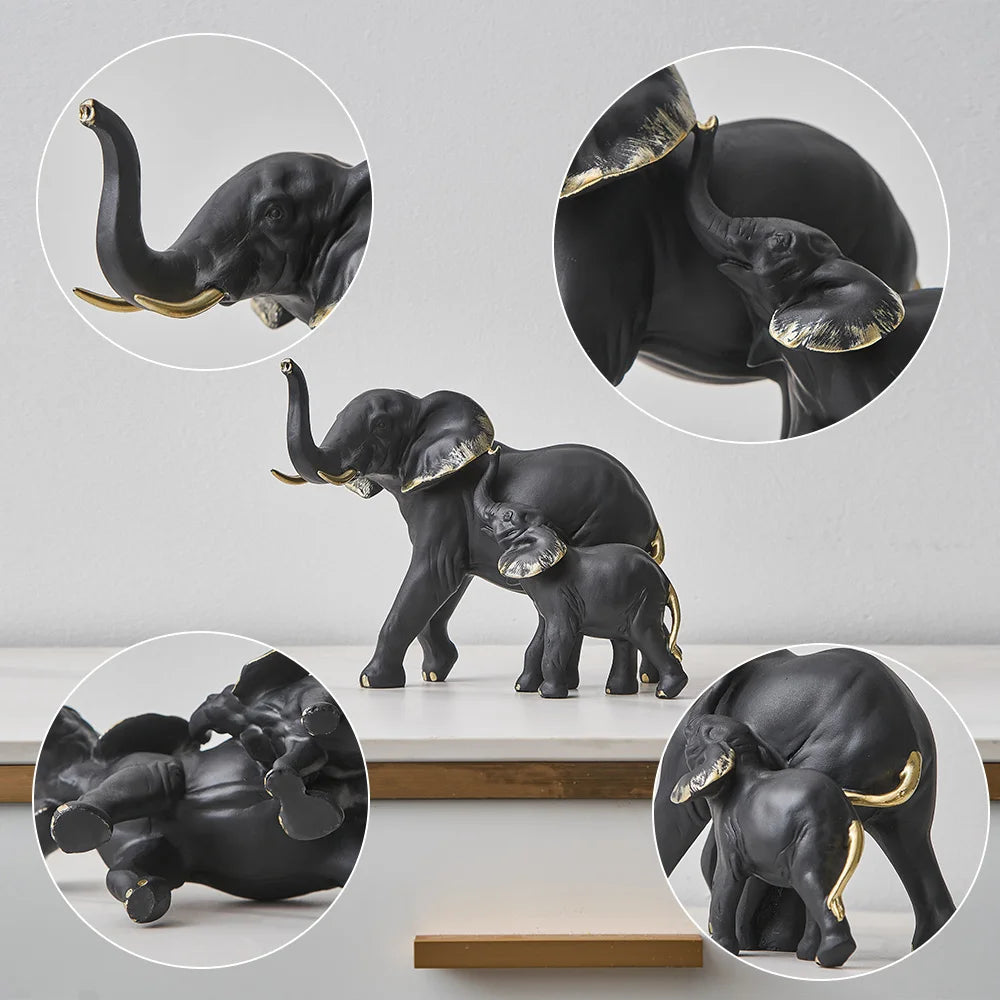 Creative Elephant Statues & Figurines Crafts