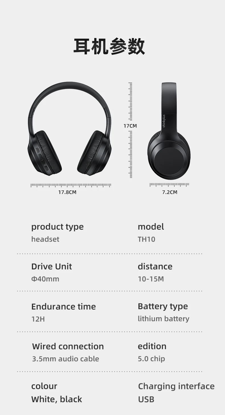 Lenovo TH10 Wireless Bluetooth Headphones