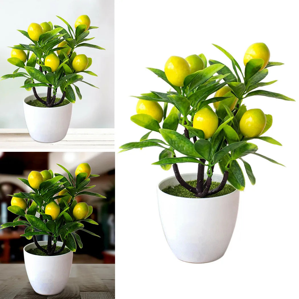 Artificial Lemon Potted Tree