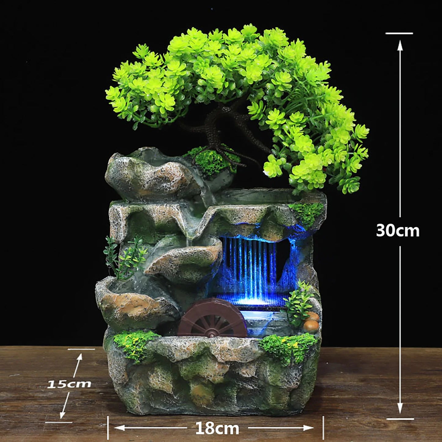 Indoor Waterfall with LED Lighting