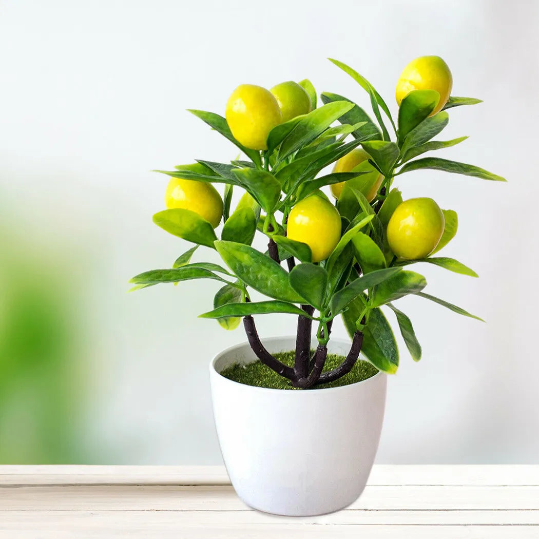 Artificial Lemon Potted Tree