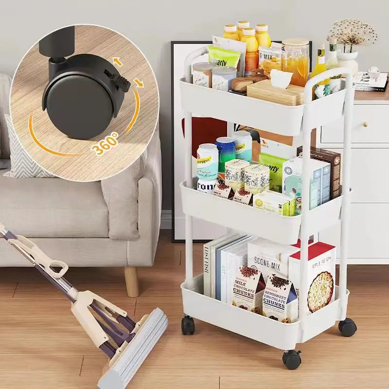 Household Multi-layer Small Cart Storage Rack