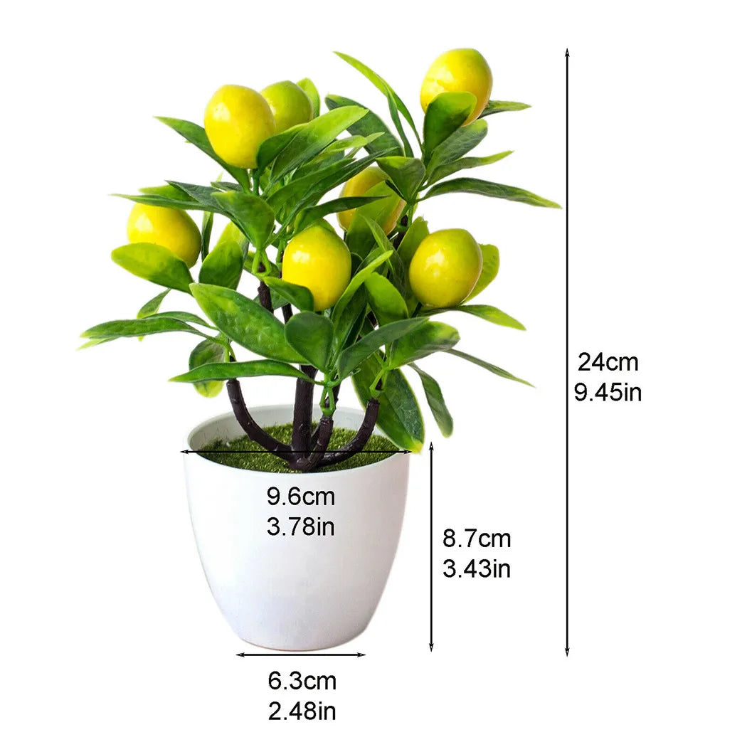 Artificial Lemon Potted Tree