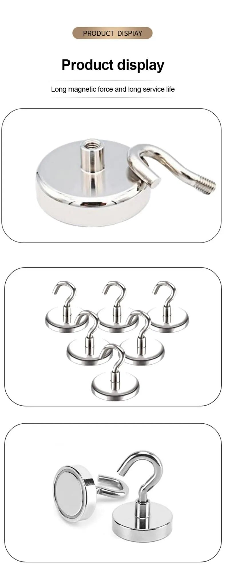 Strong Magnetic Multi-Purpose Storage Hooks