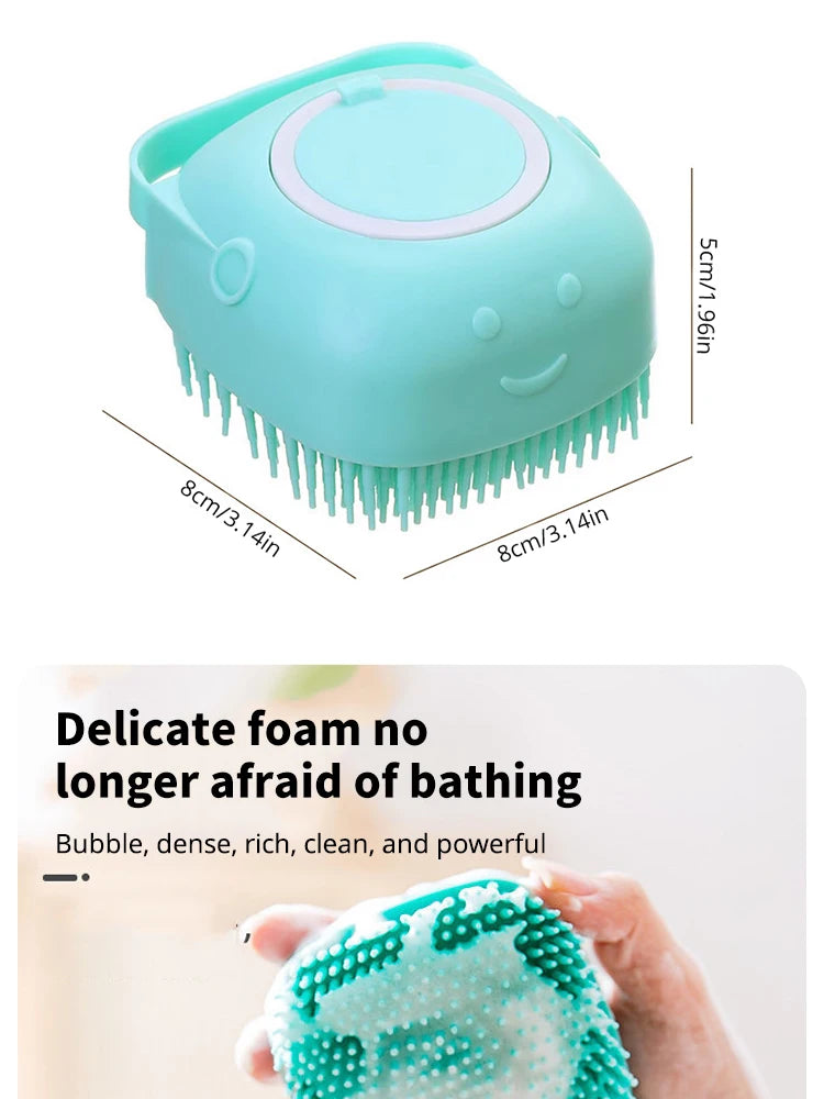 Pet Bathing Brush, add shampoo