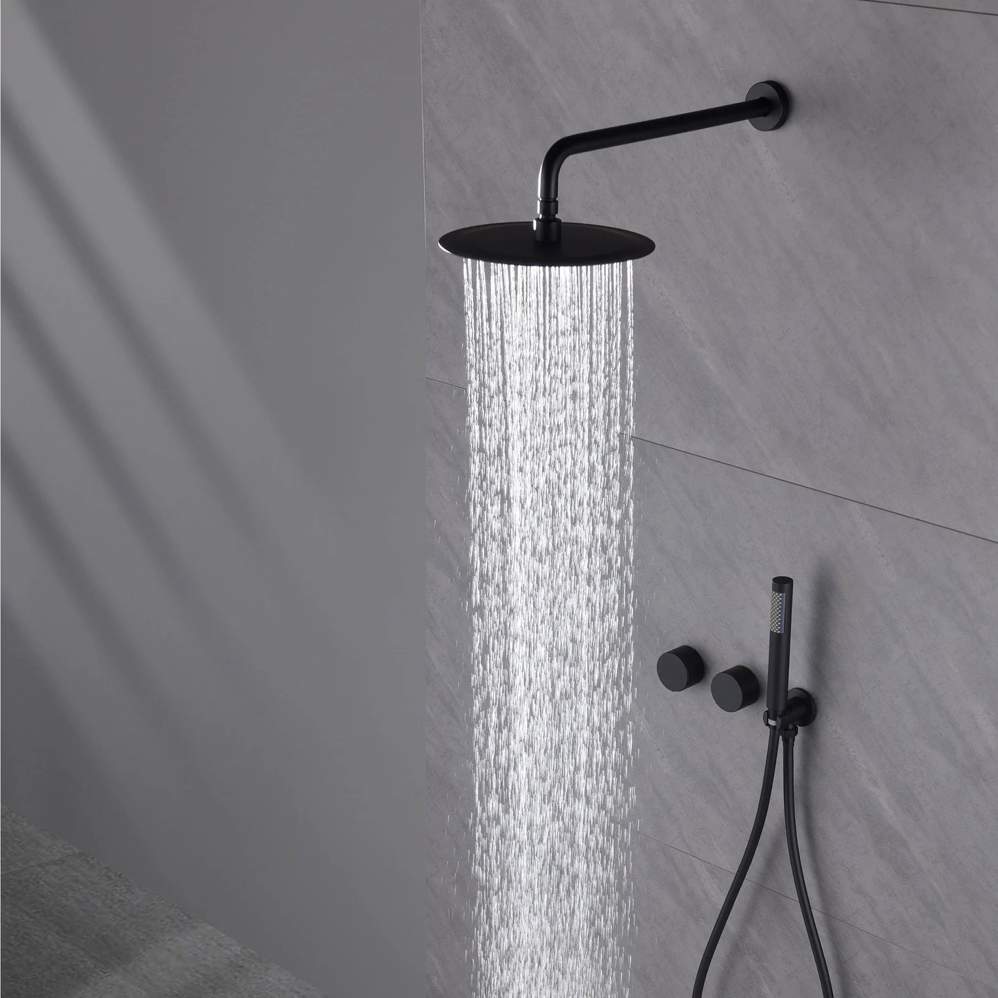 Luxury brass bathroom shower system