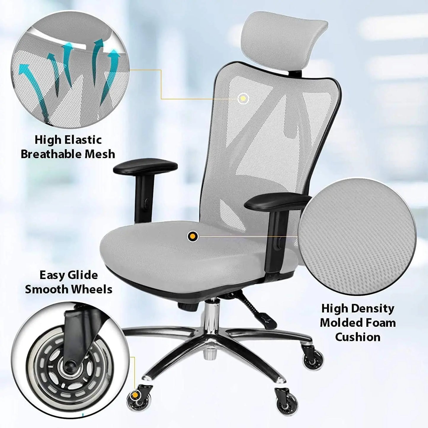 Adjustable Desk Duramont Ergonomic Office Chair