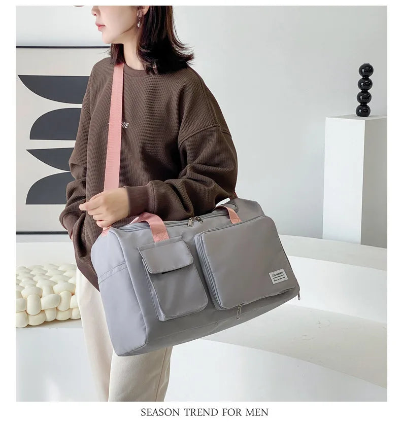 Sports Fitness Bag for Women, Travel Lightweight Luggage