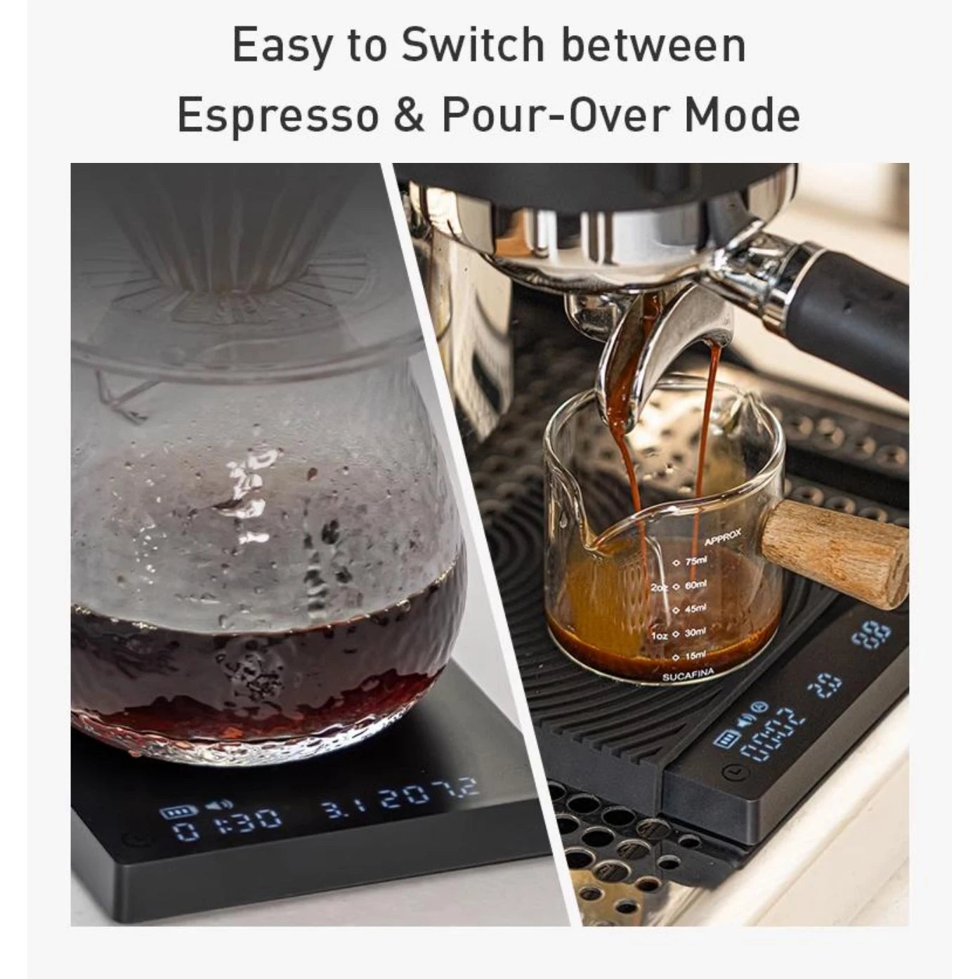 Black Mirror Mini New Espresso Coffee Scale