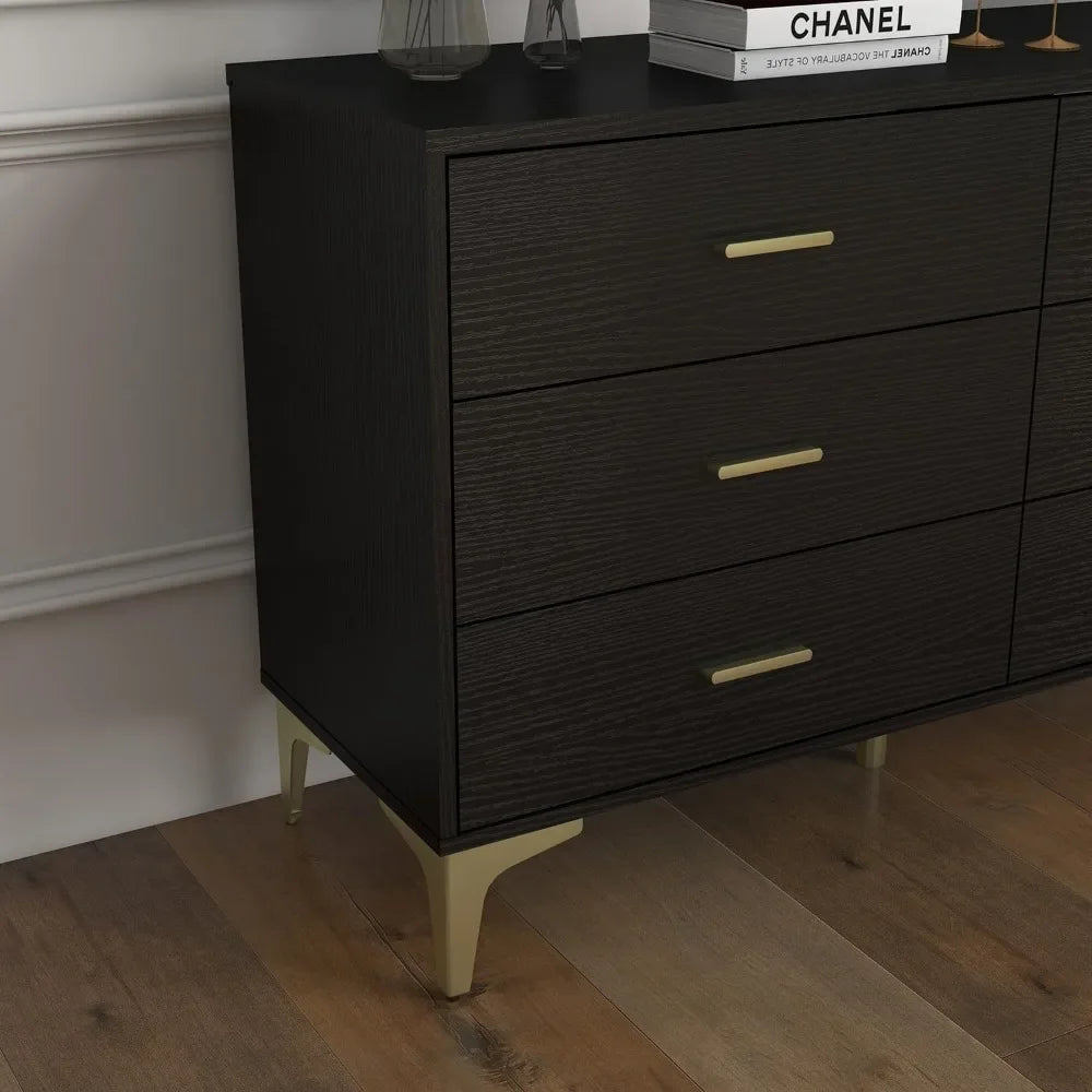 Wood Lateral Chest of Drawers Storage Organizer