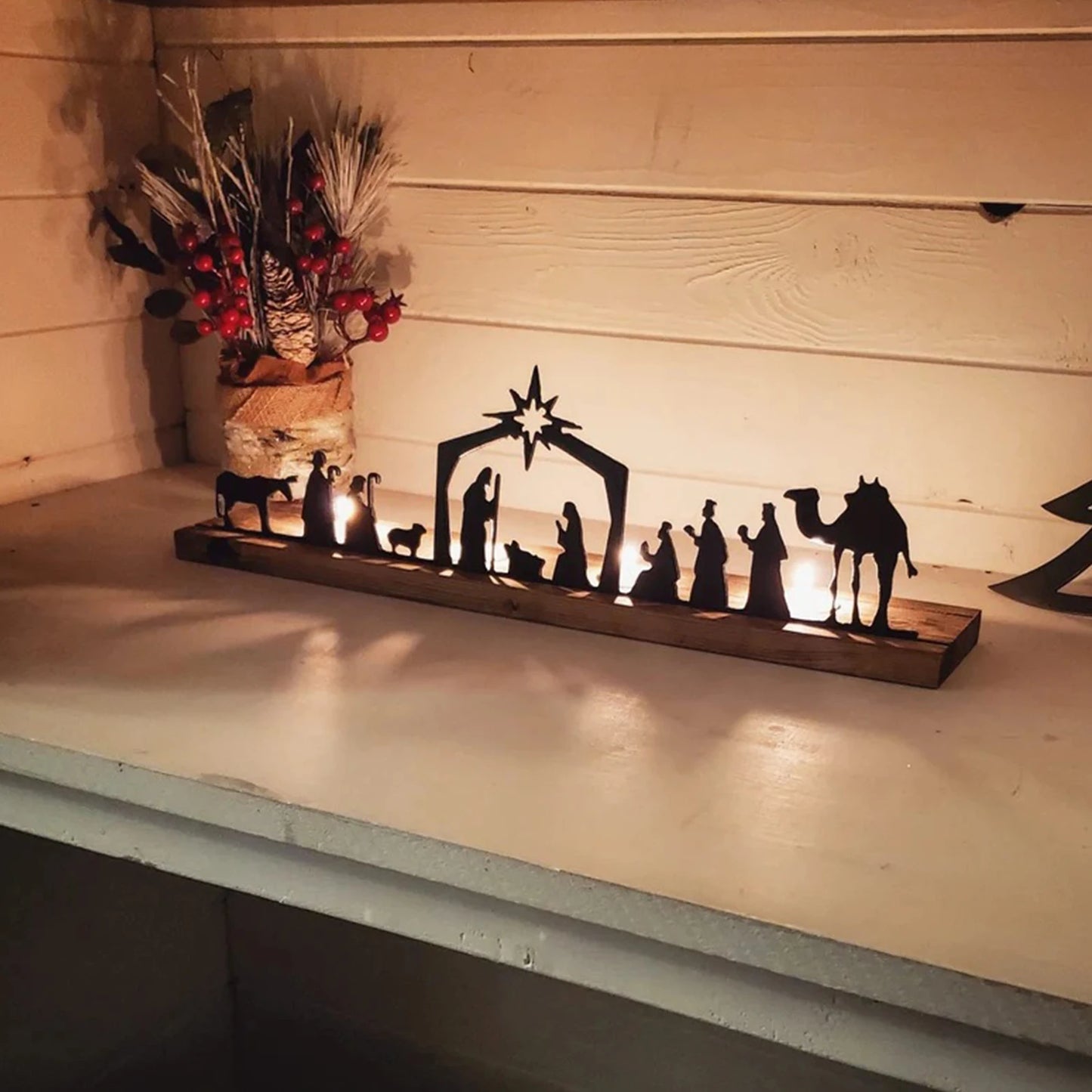 Creative Nativity Scene For Christmas Table Decoration