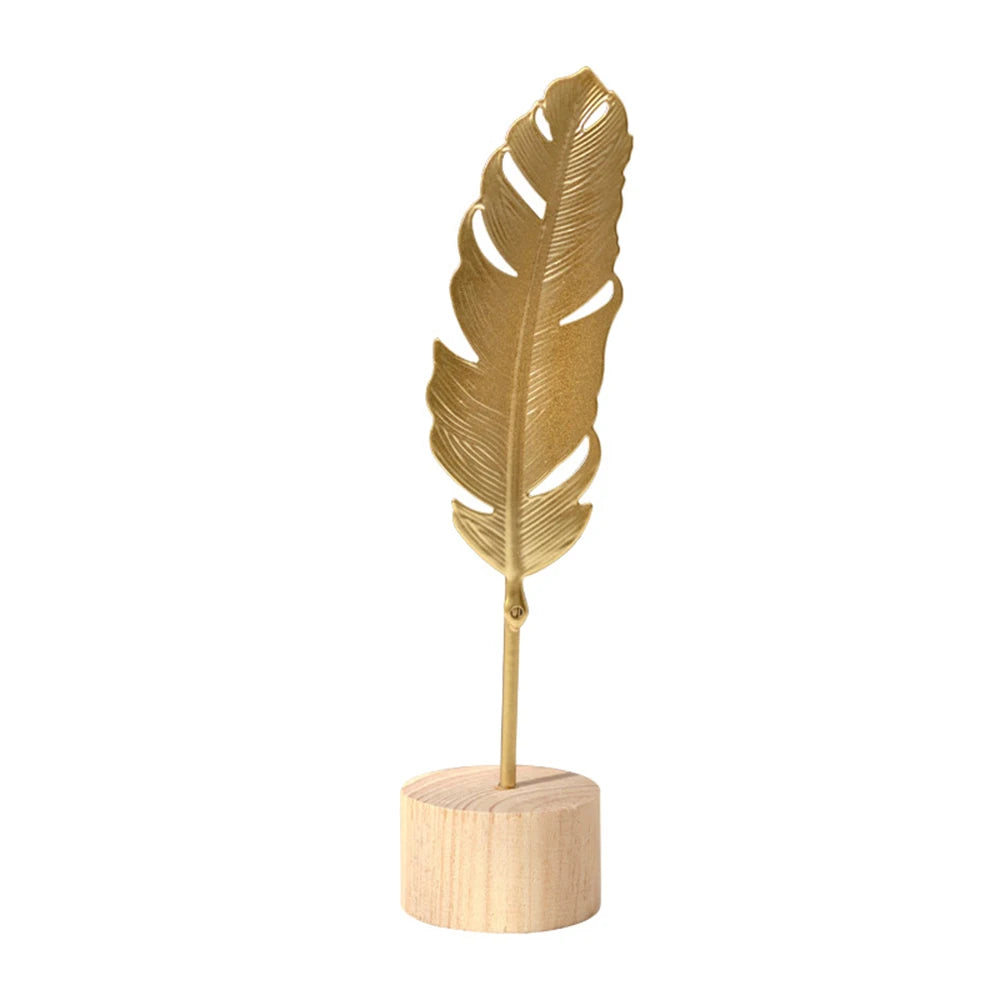 Nordic Gold Ginkgo Leaf Sculpture