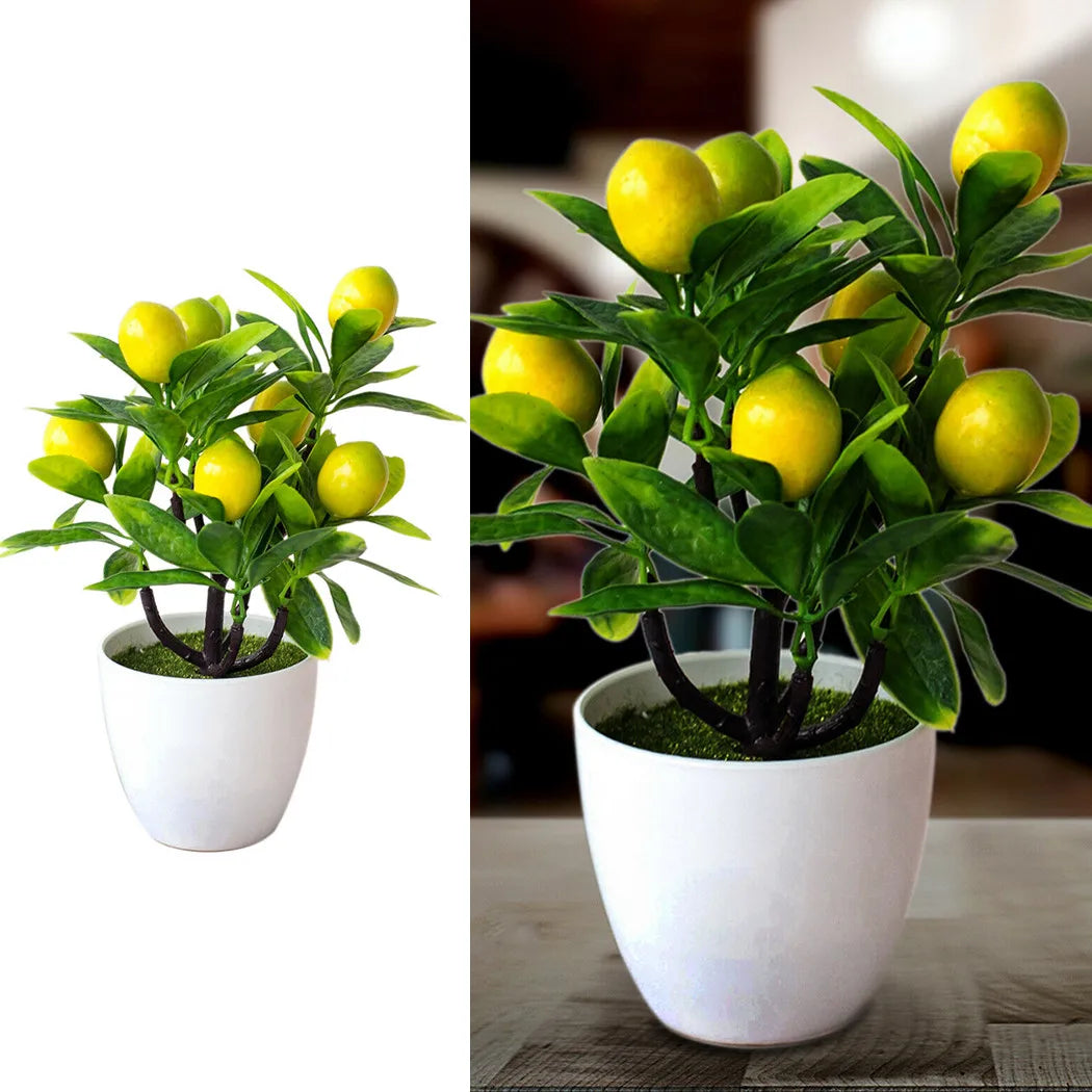 Artificial Lemon Potted Tree