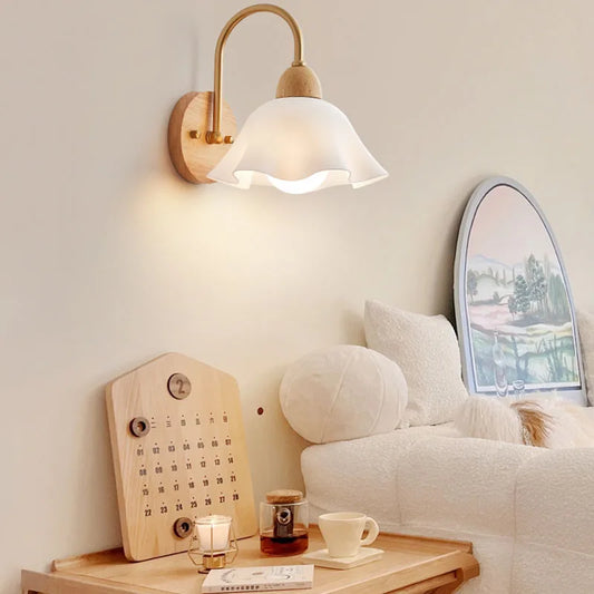 Retro Wooden Wall Lamp