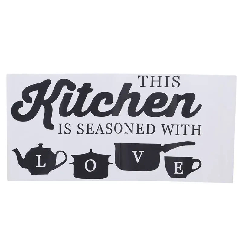 THIS KITCHEN IS SEASONED WITH LOVE Quotes Wall Stickers