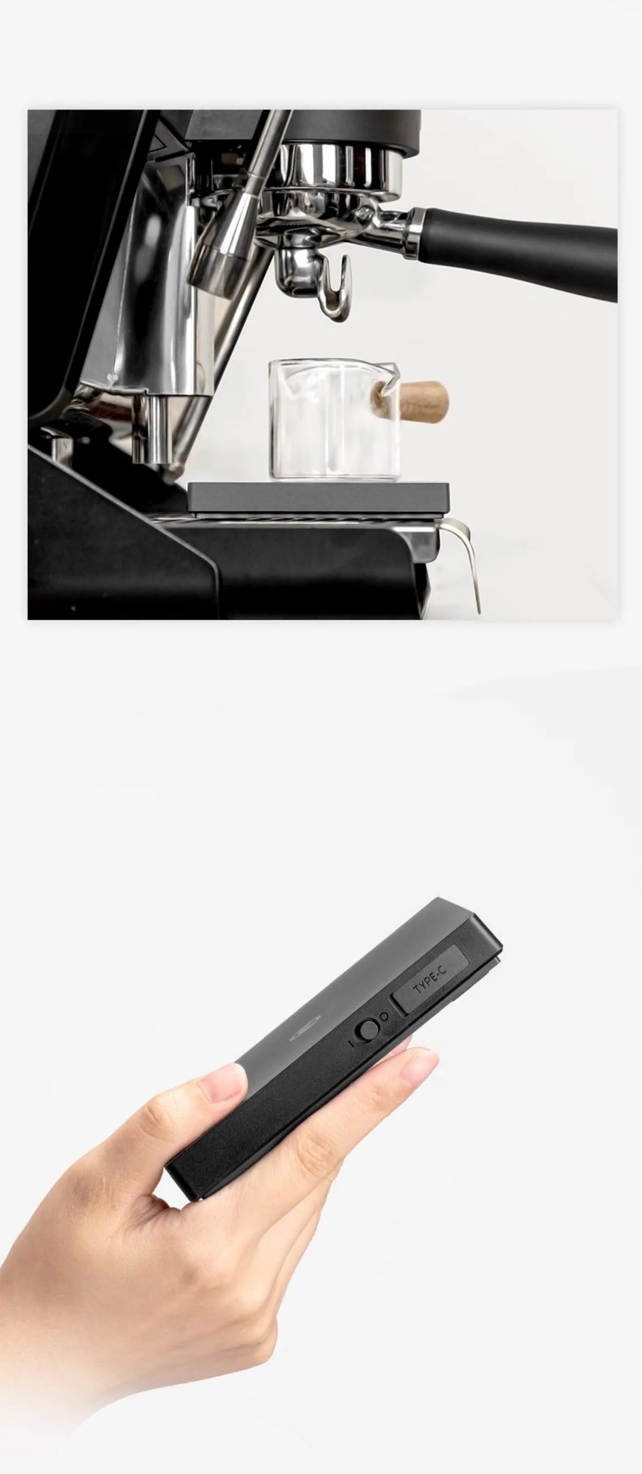 Black Mirror Mini New Espresso Coffee Scale