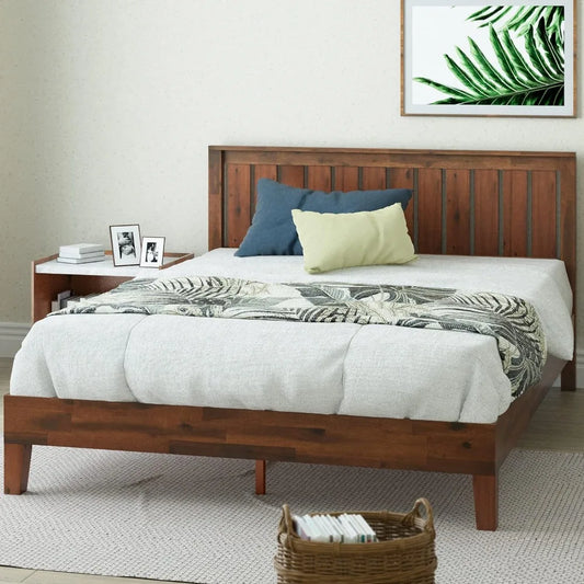 Deluxe Platform Bed with Headboard / Frame